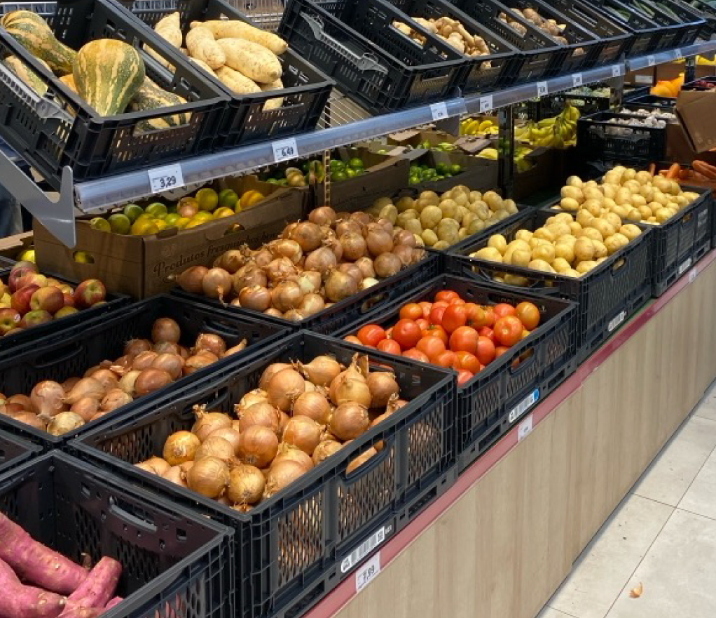 Caixas HB como display direto nas gôndolas